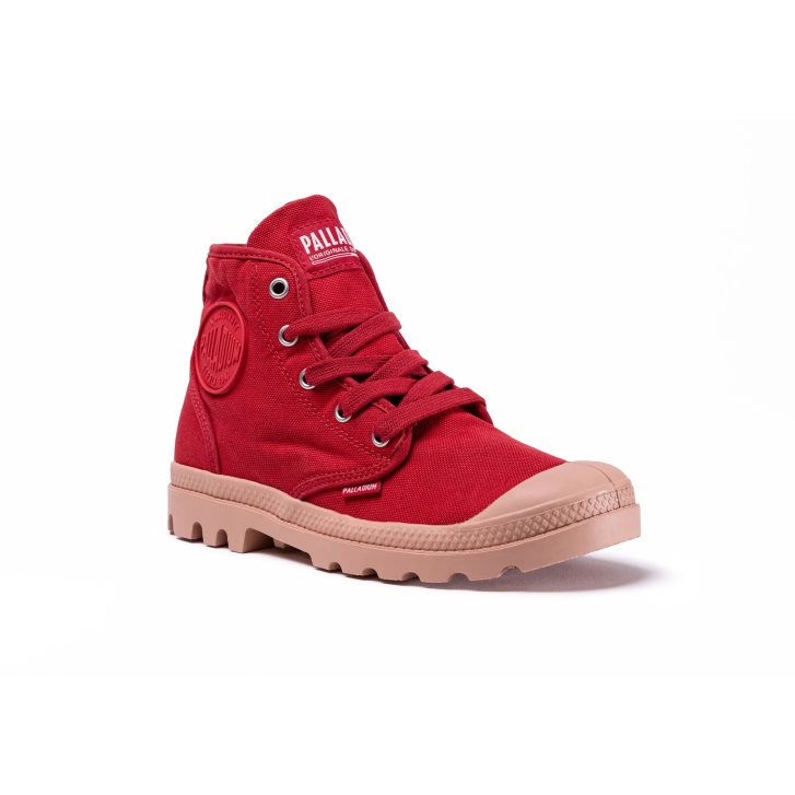 Bottes Palladium Pampa Hi Femme Rouge | FR PSY894I